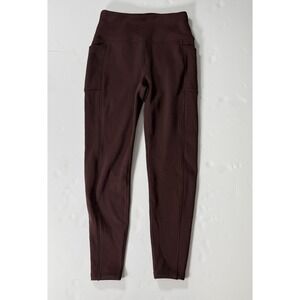 Avalanche‎ Outdoor Supply Co Womens Medium Burgundy High Waist Pocket Leggings